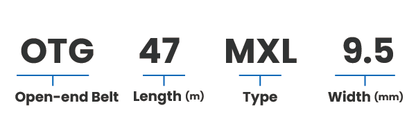 Timing belt G (MXL)